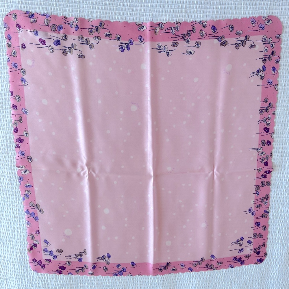 Silk pink scarf carré Nina Ricci